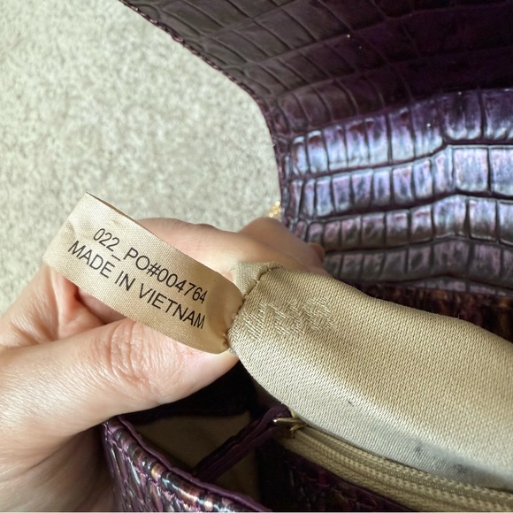 Brahmin Rosalie Crossbody Fig Jam Melbourne Genuine Leather - Picture 13 of 15